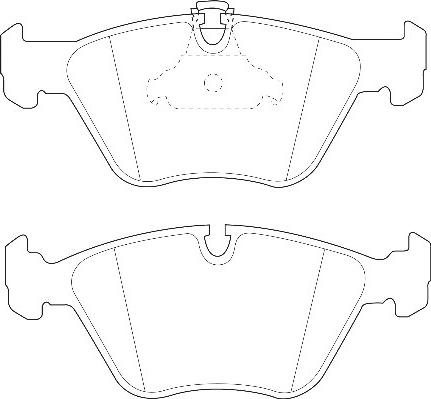 Omnicraft 2135000 - Тормозные колодки, дисковые, комплект www.autospares.lv