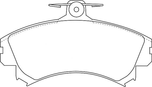 Omnicraft 2135031 - Тормозные колодки, дисковые, комплект www.autospares.lv