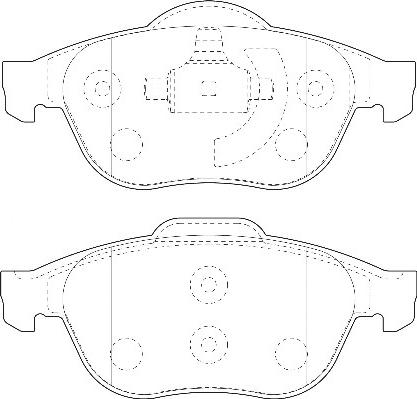 Omnicraft 2135029 - Bremžu uzliku kompl., Disku bremzes autospares.lv