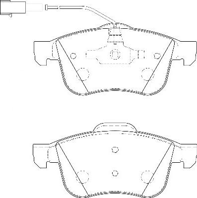 Omnicraft 2135140 - Brake Pad Set, disc brake www.autospares.lv