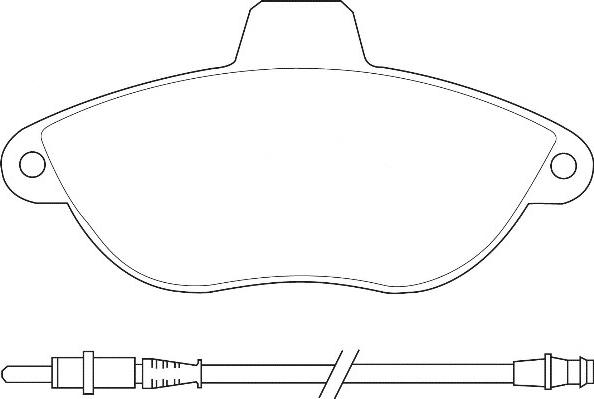 Omnicraft 2135155 - Brake Pad Set, disc brake www.autospares.lv