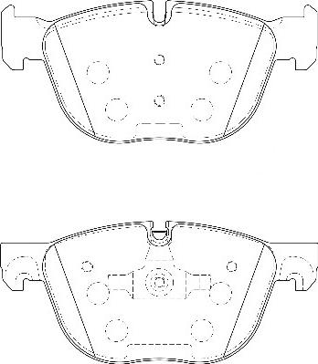 Omnicraft 2135150 - Тормозные колодки, дисковые, комплект www.autospares.lv