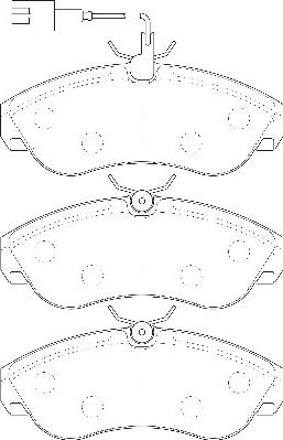 Omnicraft 2135186 - Brake Pad Set, disc brake www.autospares.lv