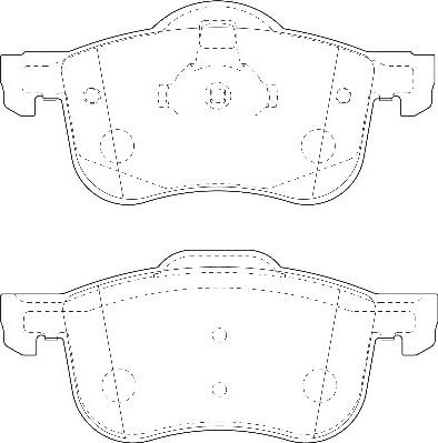 Omnicraft 2135124 - Bremžu uzliku kompl., Disku bremzes autospares.lv