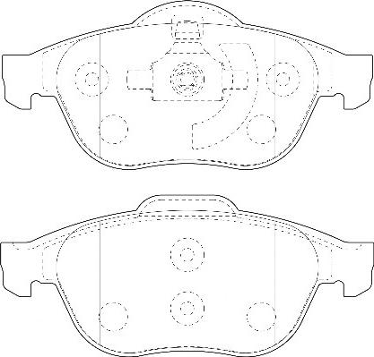 Omnicraft 2135126 - Bremžu uzliku kompl., Disku bremzes autospares.lv