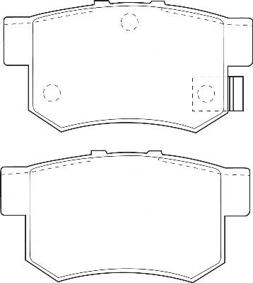 Omnicraft 2135711 - Brake Pad Set, disc brake www.autospares.lv