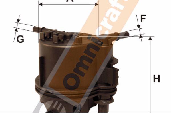 Omnicraft 2136737 - Fuel filter www.autospares.lv