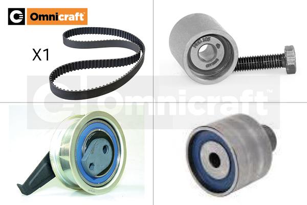 Omnicraft 2328406 - Комплект зубчатого ремня ГРМ www.autospares.lv