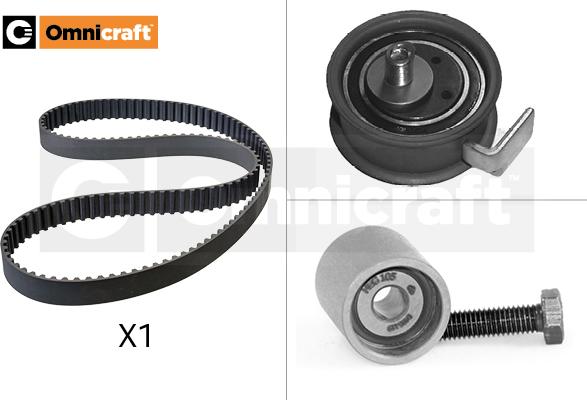 Omnicraft 2328666 - Комплект зубчатого ремня ГРМ www.autospares.lv