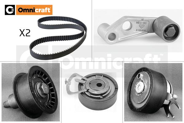 Omnicraft 2328392 - Комплект зубчатого ремня ГРМ www.autospares.lv