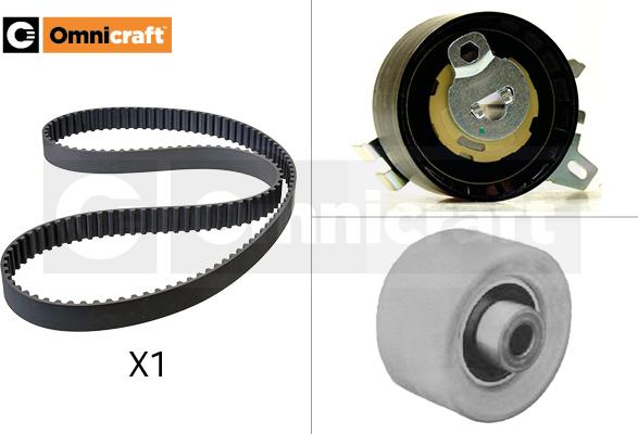 Omnicraft 2328702 - Комплект зубчатого ремня ГРМ www.autospares.lv