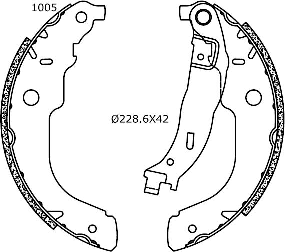 Omnicraft 2255654 - Brake Shoe Set www.autospares.lv