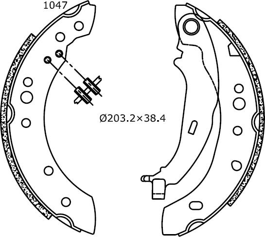 Omnicraft 2255817 - Bremžu loku komplekts www.autospares.lv