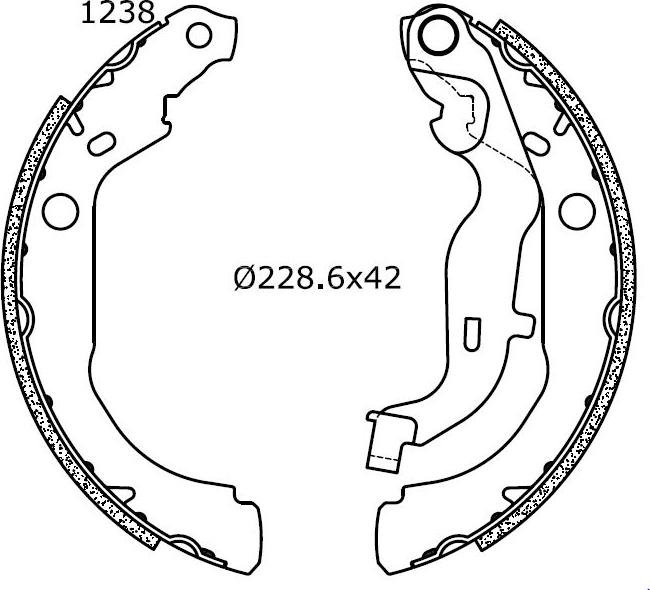 Omnicraft 2255887 - Bremžu loku komplekts autospares.lv