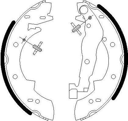 Omnicraft 2255797 - Bremžu loku komplekts www.autospares.lv