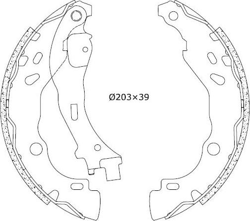 Omnicraft 2255706 - Bremžu loku komplekts www.autospares.lv