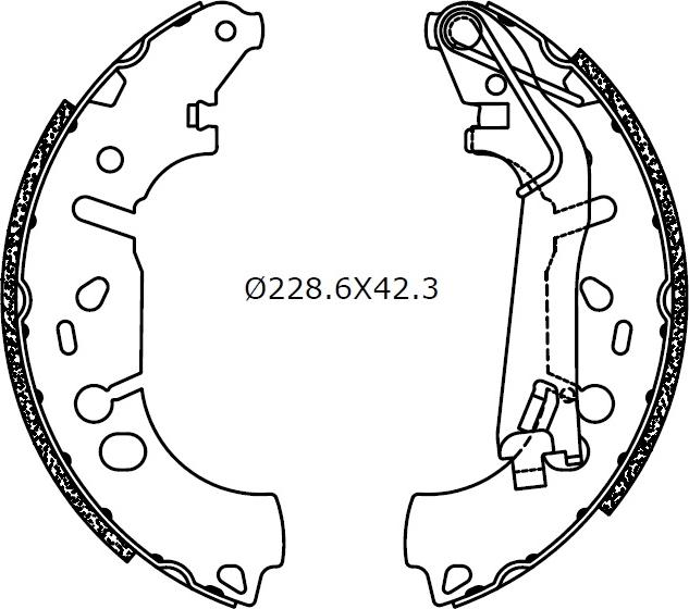 Omnicraft 2255730 - Brake Shoe Set www.autospares.lv