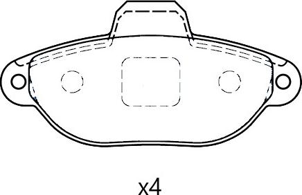 Omnicraft NAMJ2K021AAAA - Brake Pad Set, disc brake www.autospares.lv