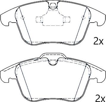 Omnicraft NAMJ2K021BBAA - Brake Pad Set, disc brake www.autospares.lv