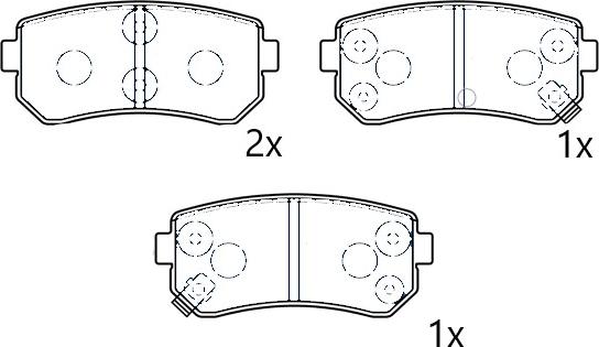 Omnicraft NAMJ2M007ASAA - Brake Pad Set, disc brake www.autospares.lv