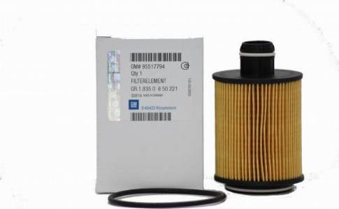 Opel 95517794 - Oil Filter www.autospares.lv