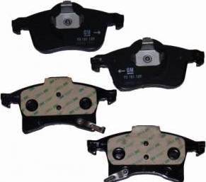 Opel 1605992 - Brake Pad Set, disc brake www.autospares.lv