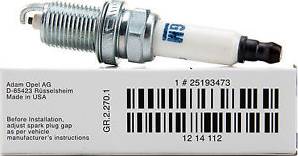 Opel 12 14 112 - Spark Plug www.autospares.lv