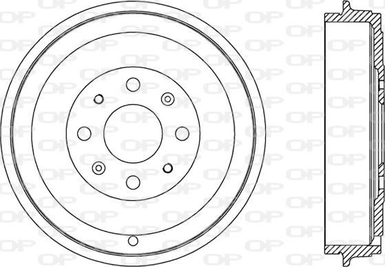 Open Parts BAD9066.10 - Bremžu trumulis www.autospares.lv