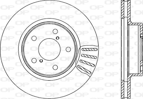 Open Parts BDA1491.20 - Bremžu diski autospares.lv