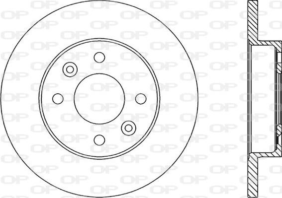 Open Parts BDA1446.10 - Bremžu diski autospares.lv