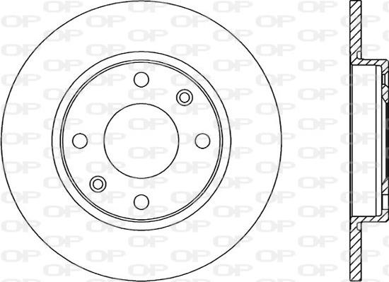 Open Parts BDA1428.10 - Bremžu diski autospares.lv