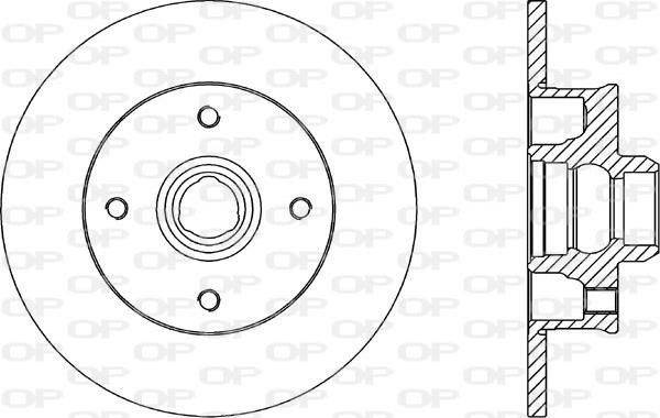 Open Parts BDA1583.10 - Bremžu diski autospares.lv