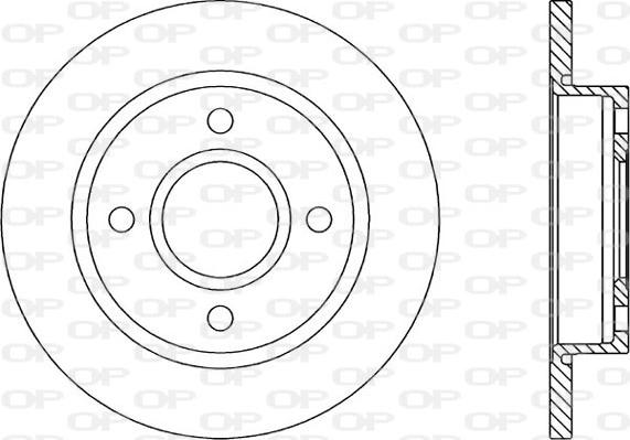 Open Parts BDA1660.10 - Bremžu diski autospares.lv