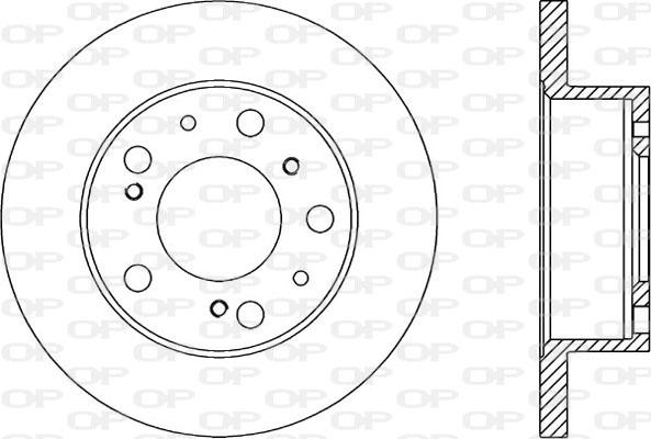 Open Parts BDA1136.10 - Bremžu diski autospares.lv