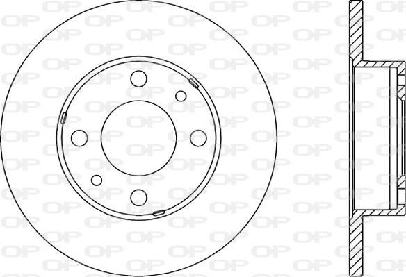 Open Parts BDA1131.10 - Тормозной диск www.autospares.lv