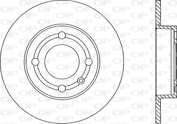 Open Parts BDA1849.10 - Bremžu diski www.autospares.lv