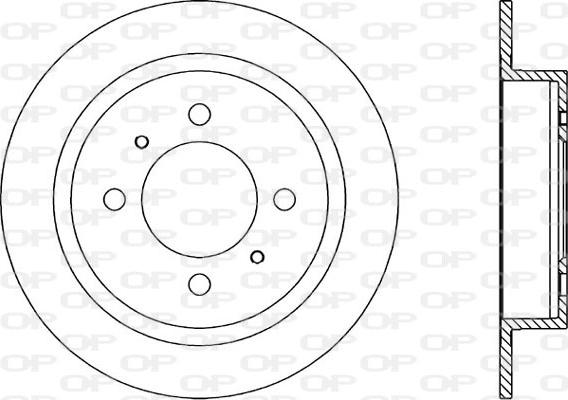 Open Parts BDA1396.10 - Bremžu diski autospares.lv