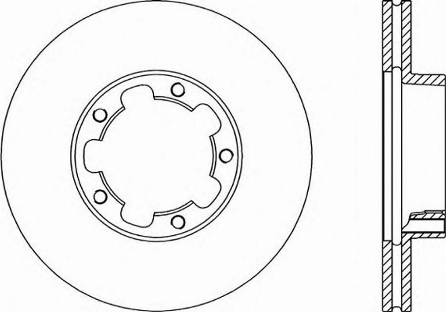 Open Parts BDA1397.20 - Bremžu diski autospares.lv