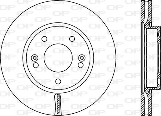 Open Parts BDA2443.20 - Bremžu diski autospares.lv