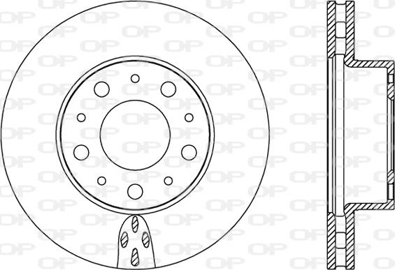 Open Parts BDA2438.20 - Bremžu diski autospares.lv