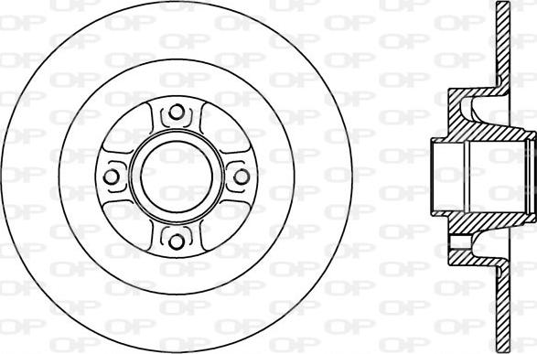 Open Parts BDA2427.10 - Bremžu diski autospares.lv