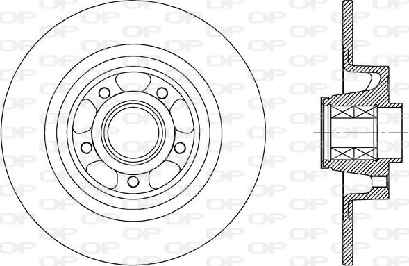 Open Parts BDA2514.30 - Bremžu diski autospares.lv