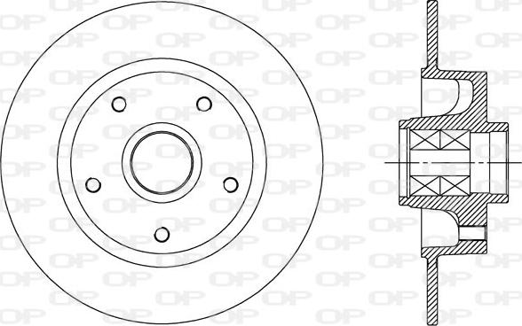 Open Parts BDA2515.30 - Bremžu diski autospares.lv