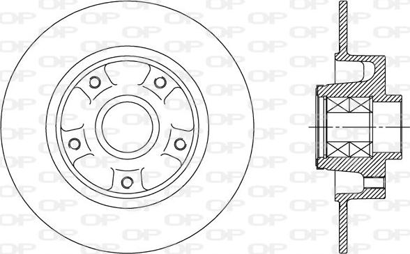 Open Parts BDA2512.30 - Bremžu diski autospares.lv