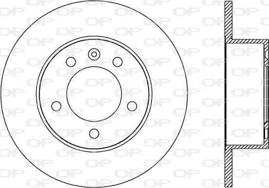 Open Parts BDA2589.10 - Bremžu diski autospares.lv