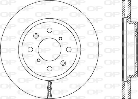 Open Parts BDA2658.20 - Bremžu diski autospares.lv