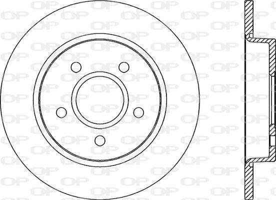 Open Parts BDA2041.10 - Bremžu diski autospares.lv