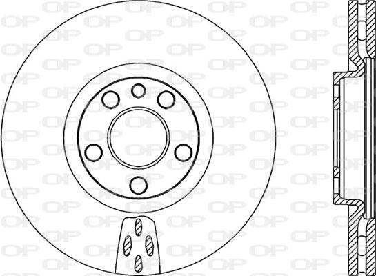 Open Parts BDA2052.20 - Bremžu diski autospares.lv