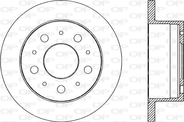 Open Parts BDA2033.10 - Тормозной диск www.autospares.lv