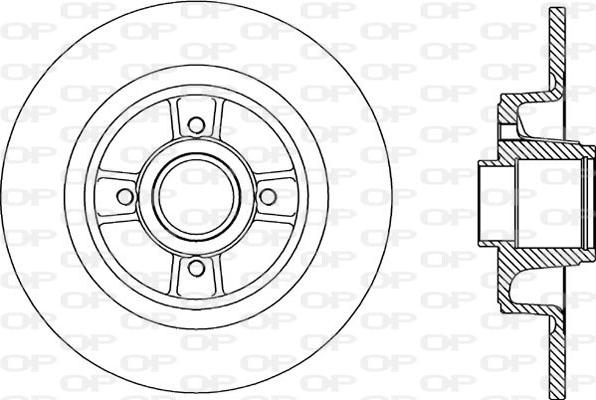 Open Parts BDA2166.10 - Bremžu diski www.autospares.lv